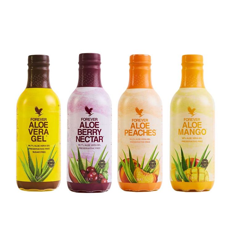 4-Pack Aloe Combo aloe vera sok, svi ukusi